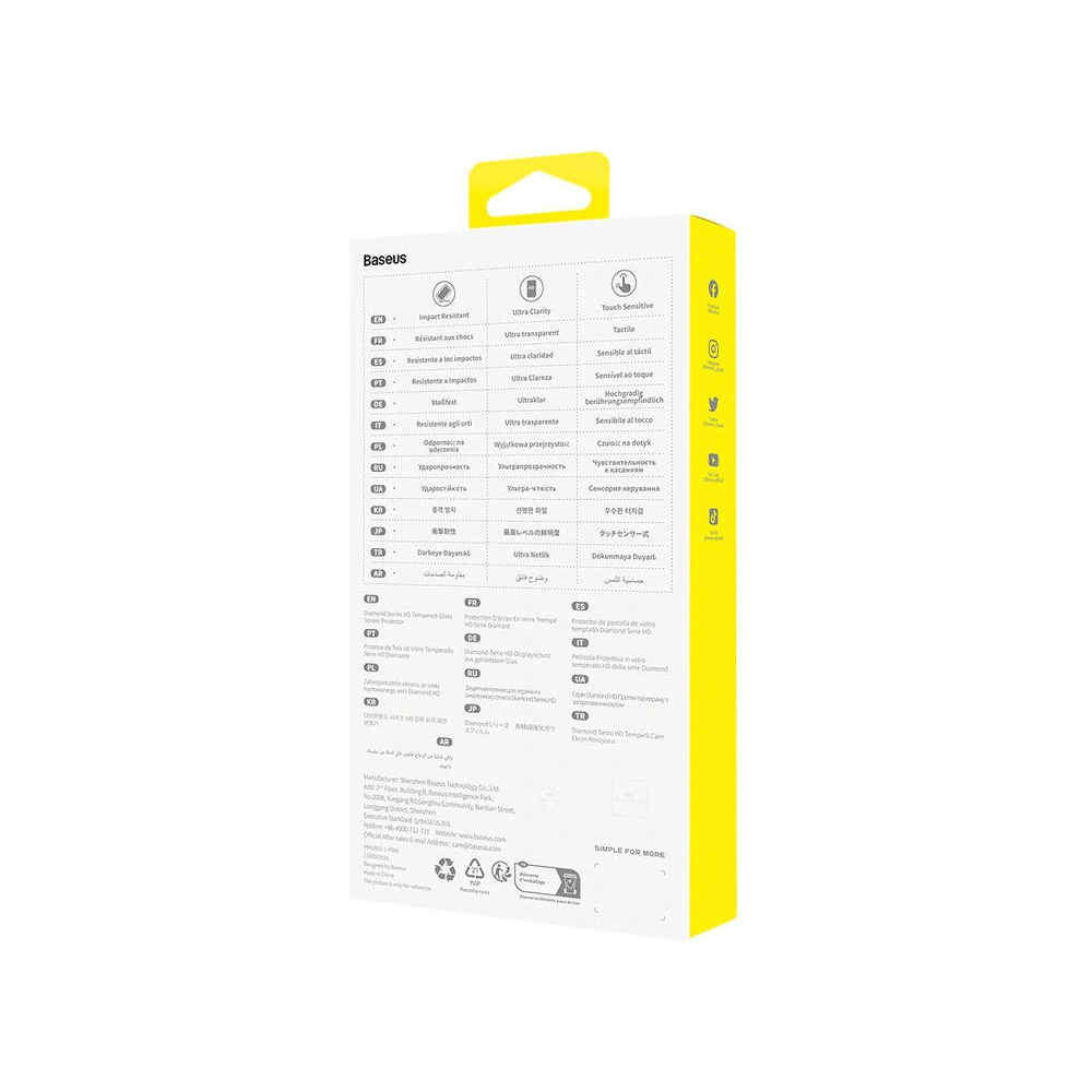 Wholesale Baseus OS Diamond Series HD Ultra Clarity Glass Apple iPhone 14/13/13 Pro (clear) - BSU4436 - {ean13} - Hurt