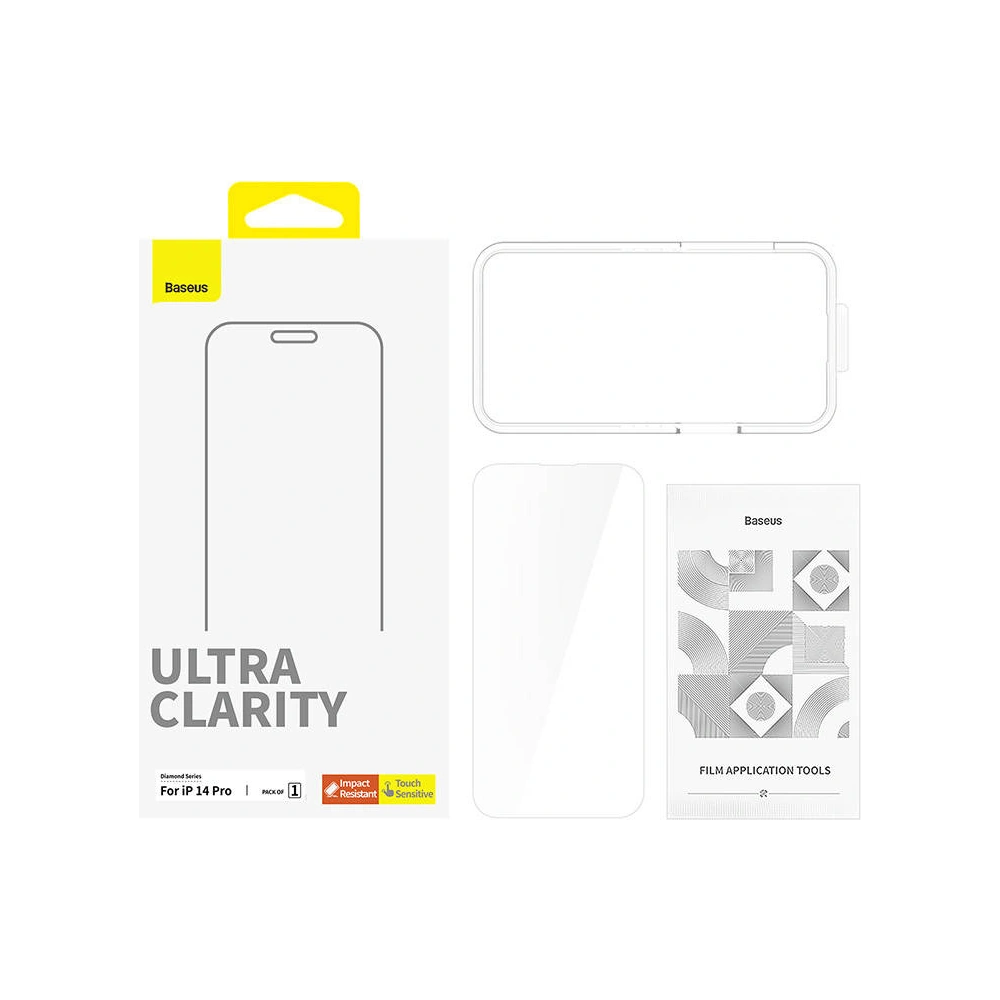 Hurtownia GSM - Szkło hartowane Baseus OS Diamond Series HD Ultra Clarity Apple iPhone 14 Pro (Przezroczysty) - BSU4437 - {ean13} - Hurt