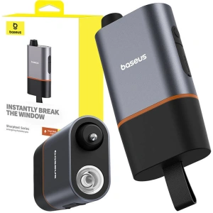 Hurtownia GSM - Autozubehör Baseus Hammer für Fenster + Gürtelmesser (Schwarz) - BSU4439 - {ean13} - Hurt