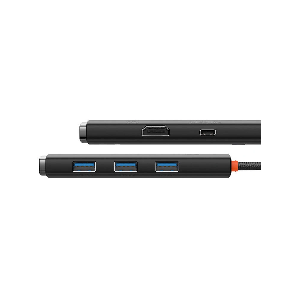 Hurtownia GSM - Adapter HUB Baseus 5-port USB-C/HDMI - 3x USB-A 3.0 - USb-C PD (negru) - BSU4440 - {ean13} - Hurt