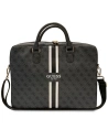 Táska Guess GUCB15P4RPSK 16 hüvelyk fekete/black 4G Nyomtatott Csíkok