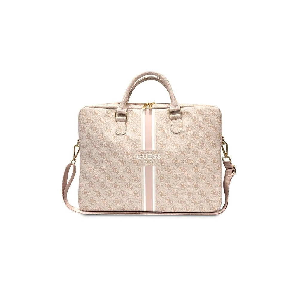 Hurtownia GSM - Torba Guess GUCB15P4RPSP 16 cali różowy/pink 4G Printed Stripes - GUE2659 - {ean13} - Hurt