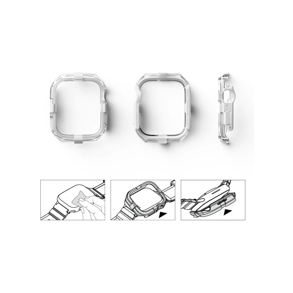 Hurtownia GSM - Etui Ringke Fusion Bumper Apple Watch 4/5/6/7/SE/8/9 44/45mm Bílá - RGK1809 - {ean13} - Hurt