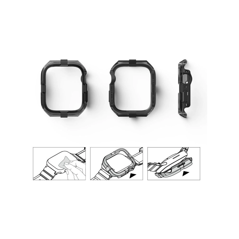 Hurtownia GSM - Case Ringke Fusion Bumper Apple Watch 4/5/6/7/SE/8/9 44/45mm Schwarz - RGK1810 - {ean13} - Hurt