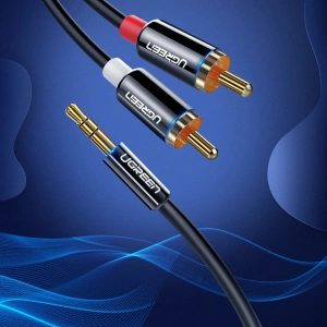Hurtownia GSM - Audio kabel UGREEN 3,5 mm mini jack/2RCA 3m černý - UGR1662 - {ean13} - Hurt