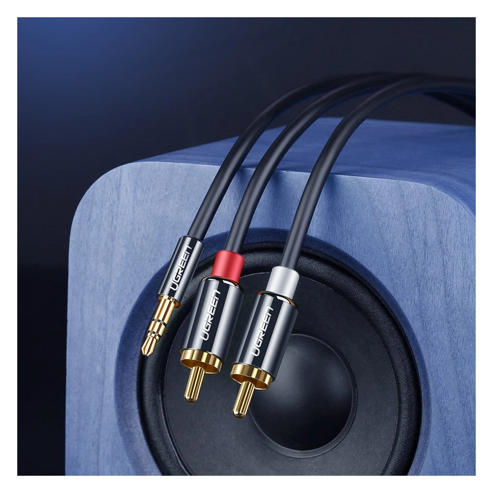 Hurtownia GSM - Audio kabel UGREEN 3,5 mm mini jack/2RCA 3m černý - UGR1662 - {ean13} - Hurt