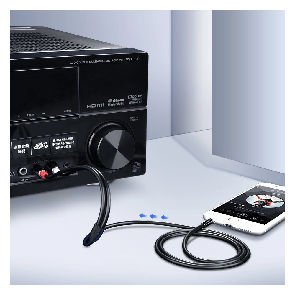 Hurtownia GSM - Audio-Kabel UGREEN 3,5mm Mini-Klinke/2RCA 3m schwarz - UGR1662 - {ean13} - Hurt
