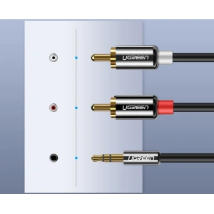 Hurtownia GSM - UGREEN 3,5 mm mini jack/2RCA 3m fekete audio kábel - UGR1662 - {ean13} - Hurt