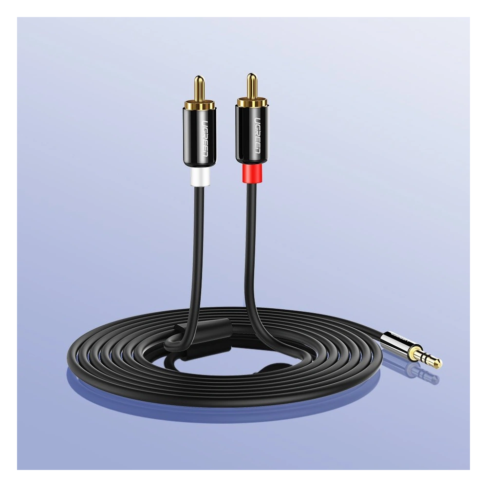 Hurtownia GSM - Audio kabel UGREEN 3,5 mm mini jack/2RCA 3m černý - UGR1662 - {ean13} - Hurt