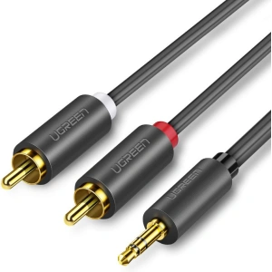 Hurtownia GSM - UGREEN 3,5 mm mini jack/2RCA 3m fekete audio kábel - UGR1662 - {ean13} - Hurt