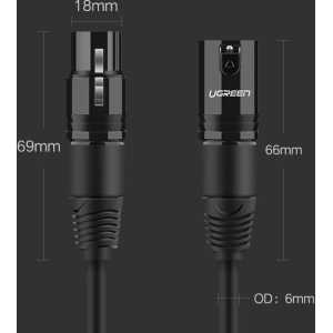 Hurtownia GSM - UGREEN AV130 XLR/XLR 2m hosszabbító kábel - UGR1663 - {ean13} - Hurt