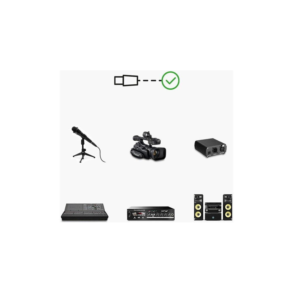 Hurtownia GSM - UGREEN AV130 XLR/XLR 2m hosszabbító kábel - UGR1663 - {ean13} - Hurt