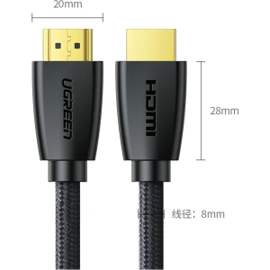 Hurtownia GSM - Cablu UGREEN HD118 HDMI 2.0 4K UHD 3m negru - UGR1664 - {ean13} - Hurt
