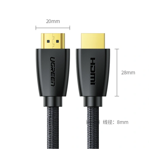 Kabel UGREEN HD118 HDMI 2.0 4K UHD 3m czarny