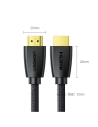 Hurtownia GSM - Cablu UGREEN HD118 HDMI 2.0 4K UHD 3m negru - UGR1664 - {ean13} - Hurt