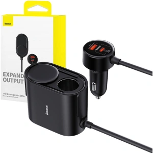 Hurtownia GSM - Rozdzielacz gniazda zapalniczki Baseus High Efficiency Pro 30W (Czarny) - BSU4441 - {ean13} - Hurt