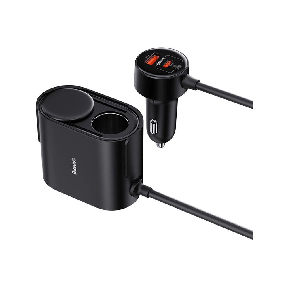 Hurtownia GSM - Rozdělovač zásuvky zapalovače Baseus High Efficiency Pro 30W (Černý) - BSU4441 - {ean13} - Hurt