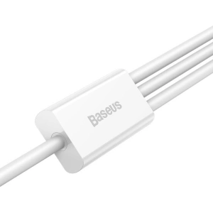 Hurtownia GSM - Kábel Baseus Superior Data USB-A/microUSB - Lightning - USB-C 3.5A 1m (Fehér) - BSU4442 - {ean13} - Hurt