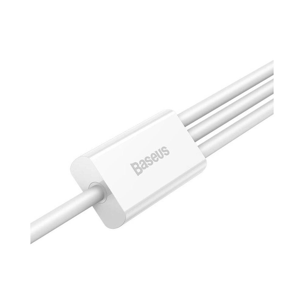 Hurtownia GSM - Kabel Baseus Superior Data USB-A/microUSB - Lightning - USB-C 3.5A 1m (Bílý) - BSU4442 - {ean13} - Hurt