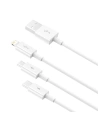 Hurtownia GSM - Kabel Baseus Superior Data USB-A/microUSB - Lightning - USB-C 3.5A 1m (Bílý) - BSU4442 - {ean13} - Hurt