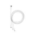 Hurtownia GSM - Kabel Baseus Superior Data USB-A/microUSB - Lightning - USB-C 3.5A 1m (Bílý) - BSU4442 - {ean13} - Hurt