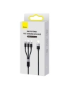 Hurtownia GSM - Kábel Baseus StarSpeed USB-A/microUSB - Lightning - USB-C 3.5A 0.6m (fekete) - BSU4444 - {ean13} - Hurt
