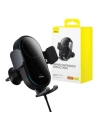 Suport auto cu încărcător wireless Baseus LightChaser (negru)