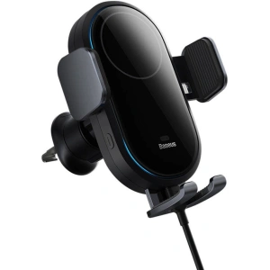 Hurtownia GSM - Auto-Halterung mit kabellosem Ladegerät Baseus LightChaser (schwarz) - BSU4445 - {ean13} - Hurt