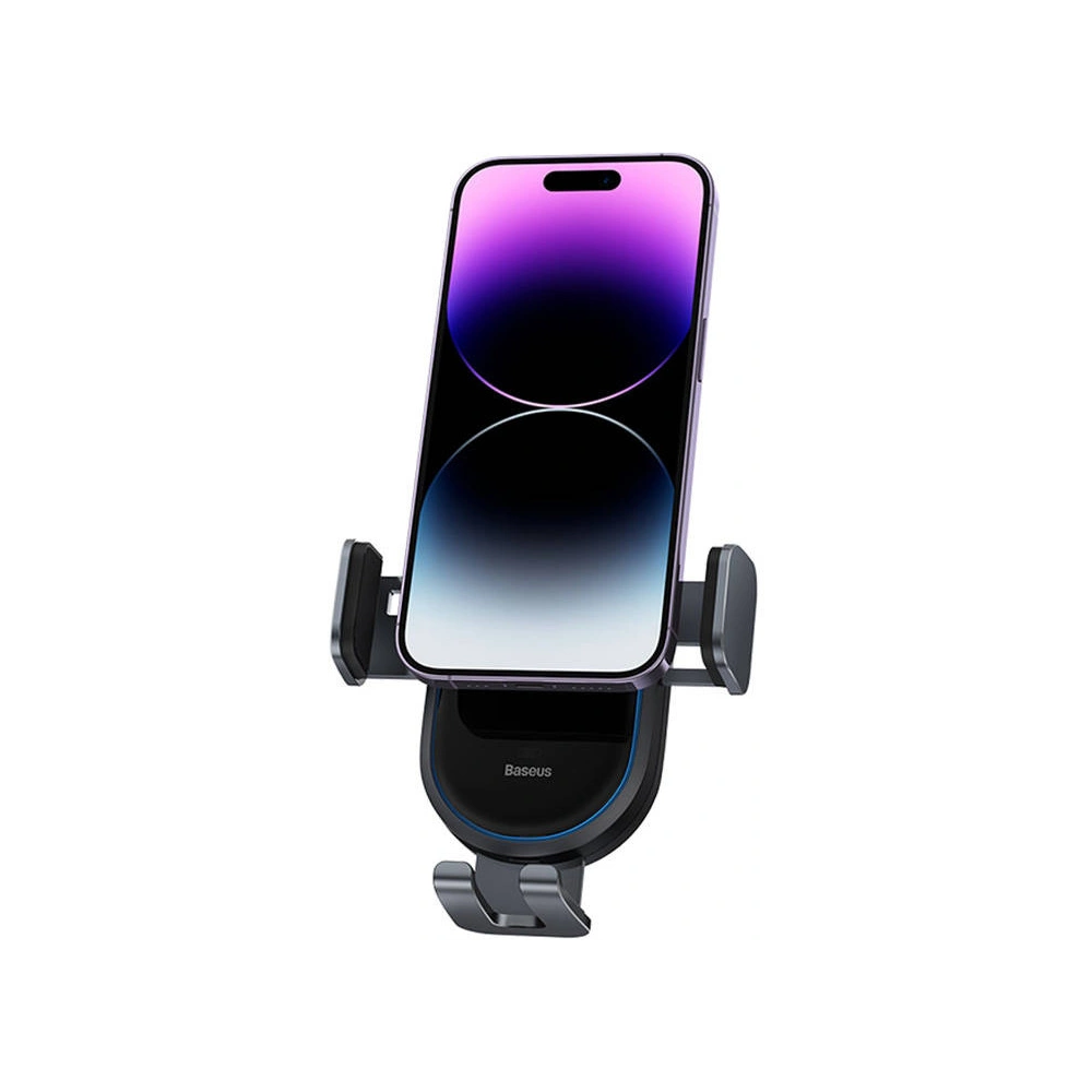 Wholesale Baseus LightChaser Car Moubnt Holder with Wireless Charger (black) - BSU4445 - {ean13} - Hurt