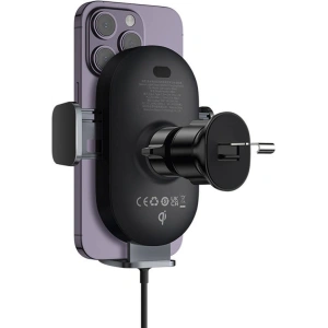 Hurtownia GSM - Auto-Halterung mit kabellosem Ladegerät Baseus LightChaser (schwarz) - BSU4445 - {ean13} - Hurt
