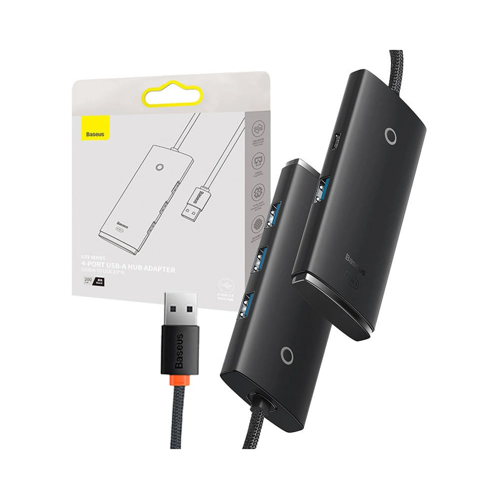 Hurtownia GSM - Adapter HUB Baseus Lite Series USB-A 4-port 25cm - BSU4446 - {ean13} - Hurt