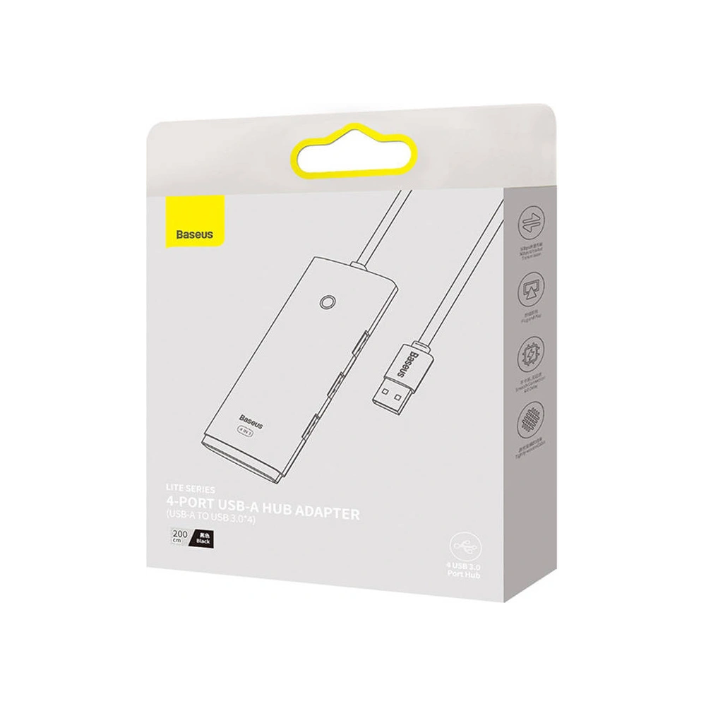 Hurtownia GSM - Adapter HUB Baseus Lite Series USB-A 4-port 25cm - BSU4446 - {ean13} - Hurt