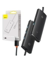 Adapter HUB Baseus Lite Series USB-C cu 4 porturi de 25cm