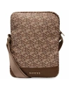 Torba Guess GUTB10HGCFSEW 10 cali brązowy/brown GCube Stripe Tablet Bag