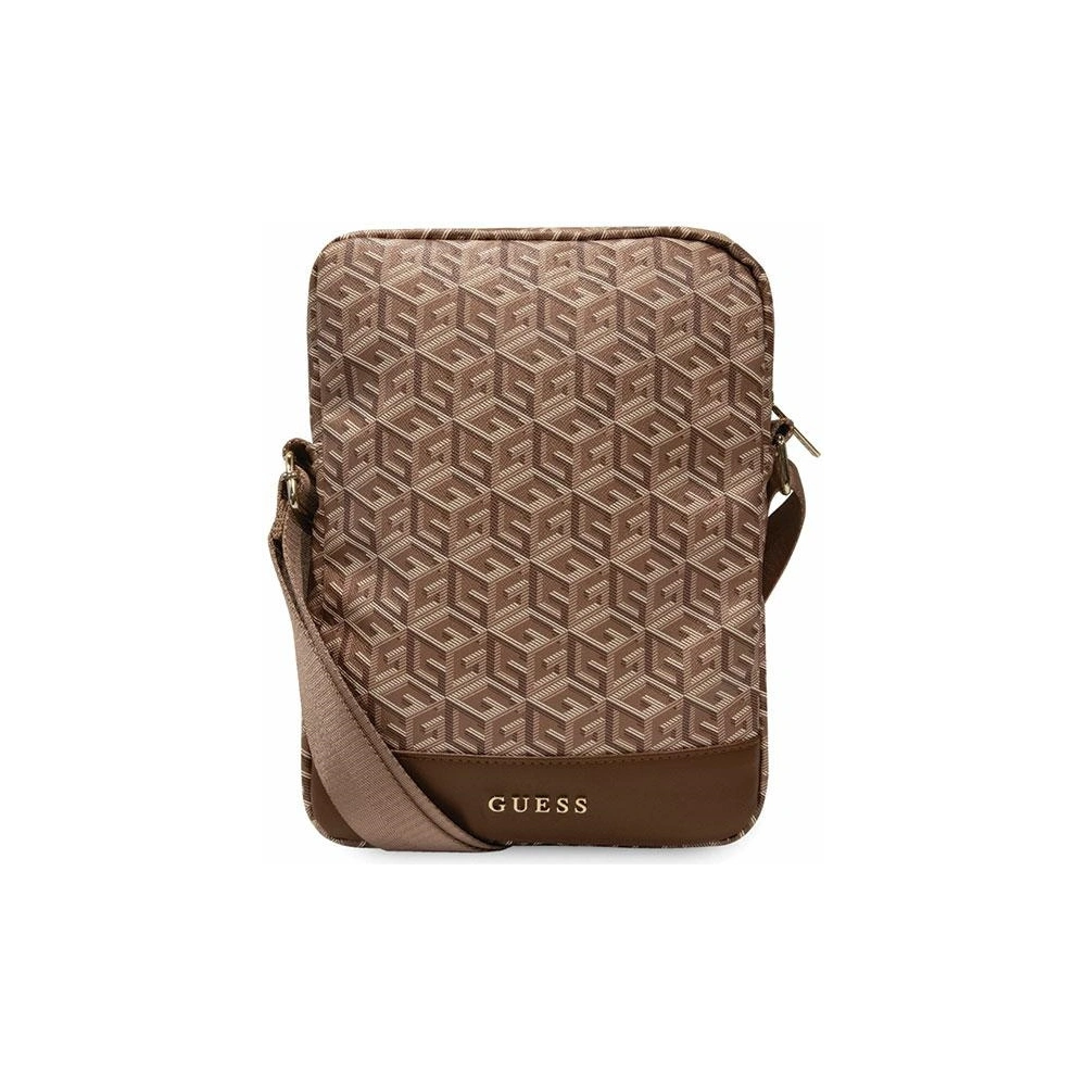 Hurtownia GSM - Torba Guess GUTB10HGCFSEW 10 cali brązowy/brown GCube Stripe Tablet Bag - GUE2669 - {ean13} - Hurt