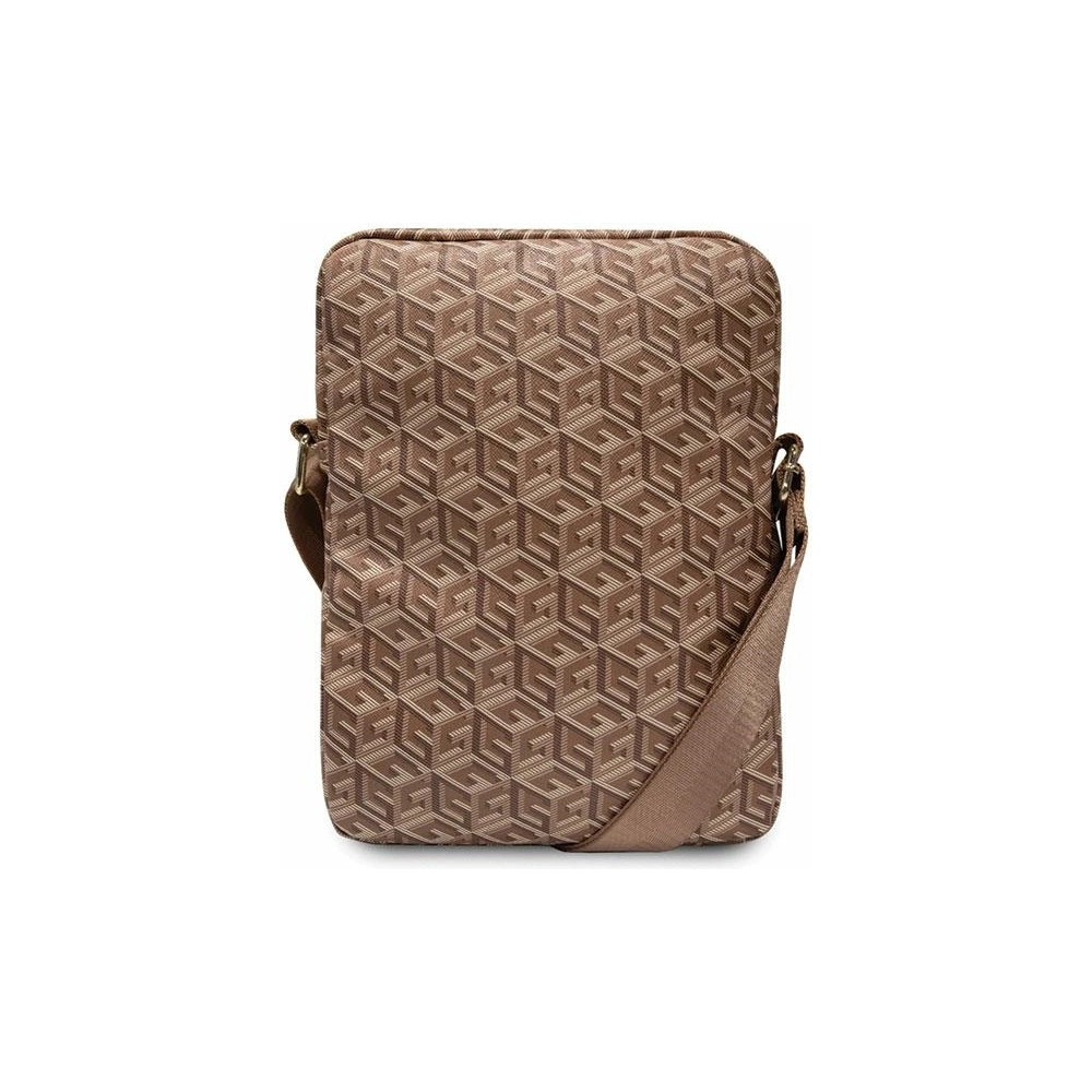 Hurtownia GSM - Torba Guess GUTB10HGCFSEW 10 cali brązowy/brown GCube Stripe Tablet Bag - GUE2669 - {ean13} - Hurt