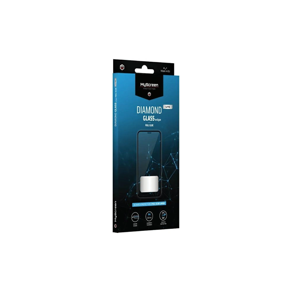 Wholesale MyScreen Diamond Glass Edge Lite FG Apple iPhone 15 Pro Max black Full Glue - MSRN399 - {ean13} - Hurt