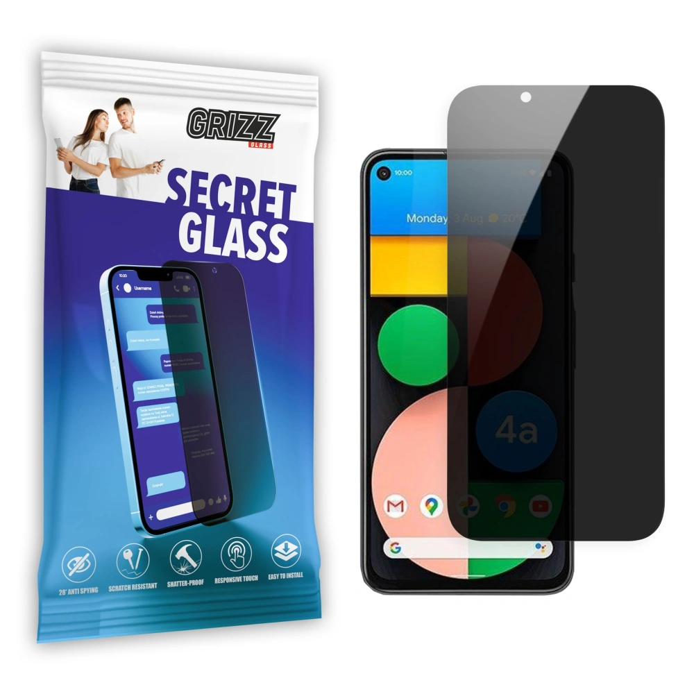 Matowe szkło prywatyzujące GrizzGlass SecretGlass do Google Pixel 4a