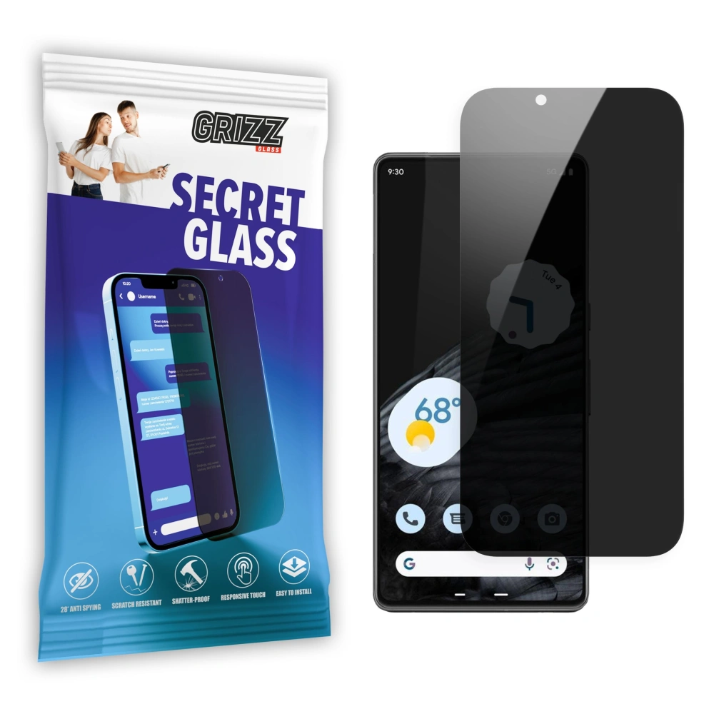 Matowe szkło prywatyzujące GrizzGlass SecretGlass do Google Pixel 5 5G