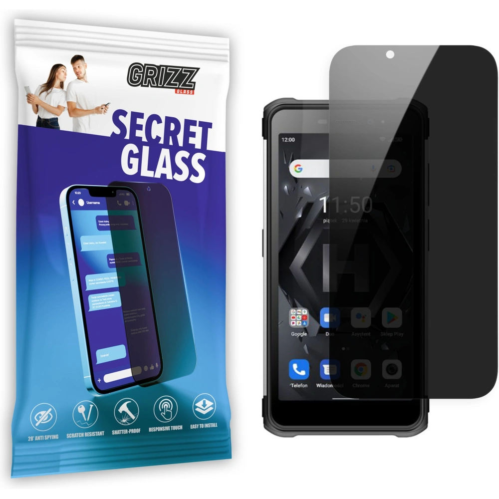 Matowe szkło prywatyzujące GrizzGlass SecretGlass do Hammer Iron 4