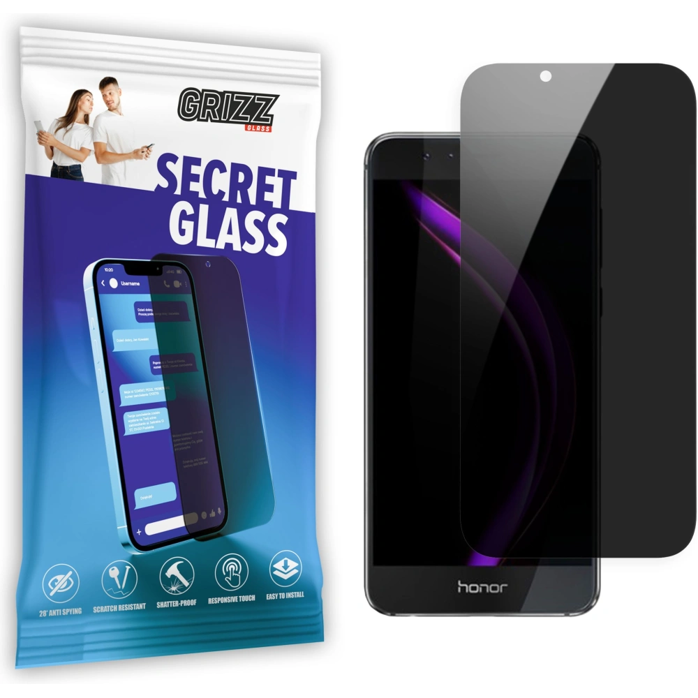 Matowe szkło prywatyzujące GrizzGlass SecretGlass do Honor 8