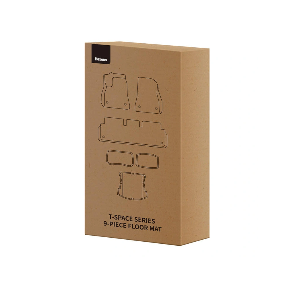 Hurtownia GSM - Covorase auto Baseus T-Space pentru Tesla, 9 piese (catifea neagră) - BSU4448 - {ean13} - Hurt
