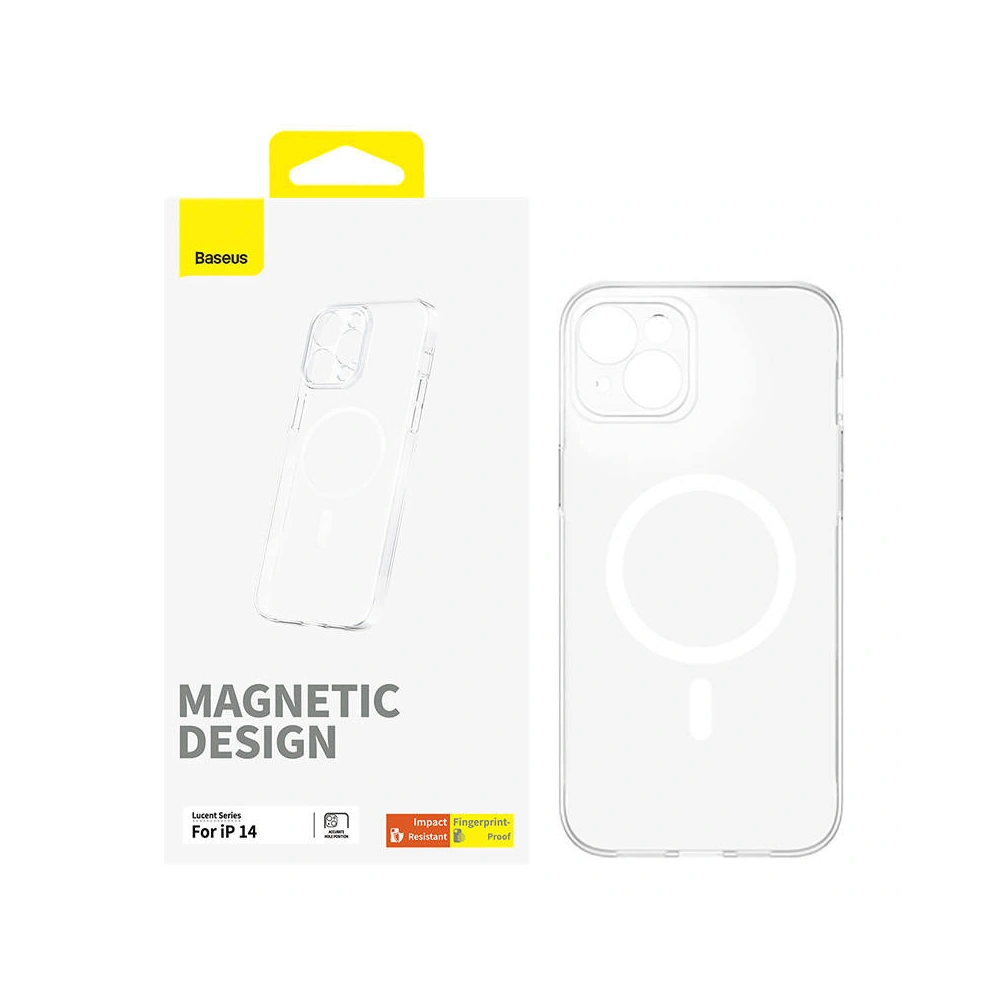 Wholesale Baseus OS-Lucent Series MagSafe Apple iPhone 14 (clear) - BSU4459 - {ean13} - Hurt
