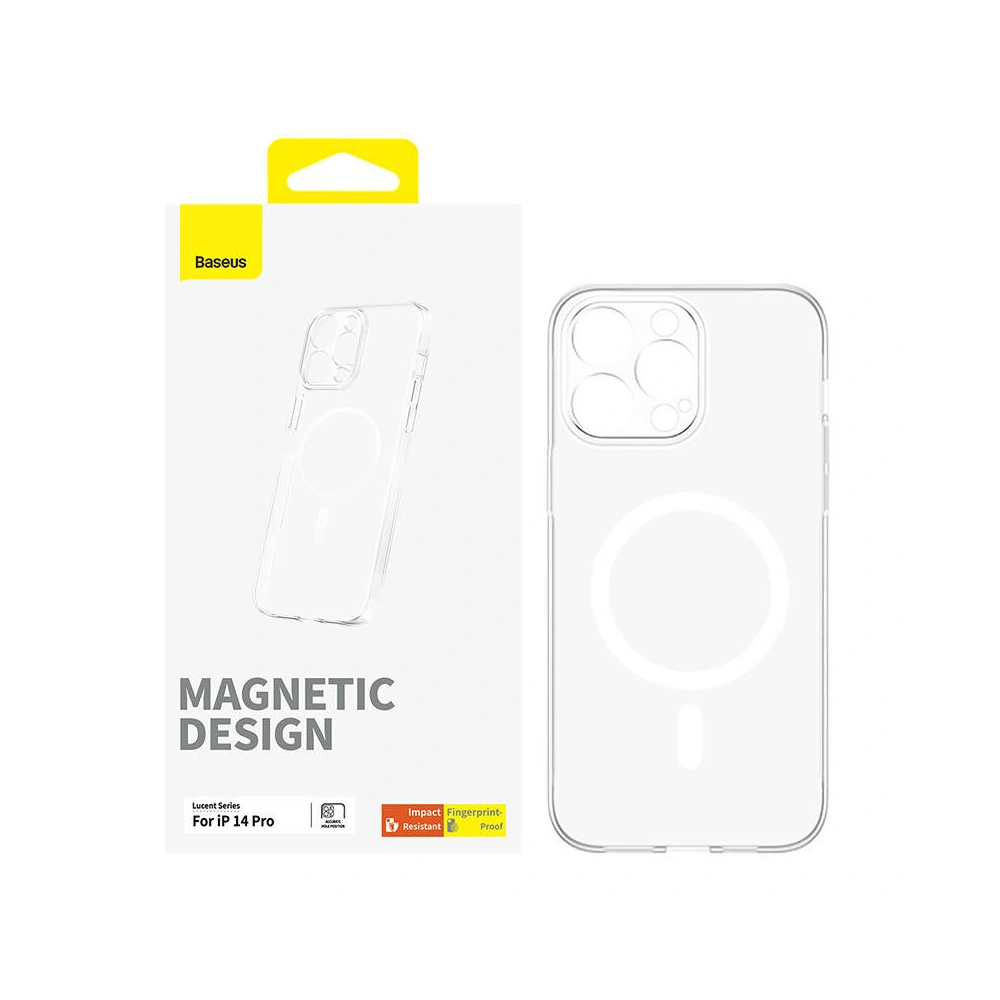 Hurtownia GSM - Etui Baseus OS-Lucent Series MagSafe Apple iPhone 14 Pro (Průhledný) - BSU4460 - {ean13} - Hurt