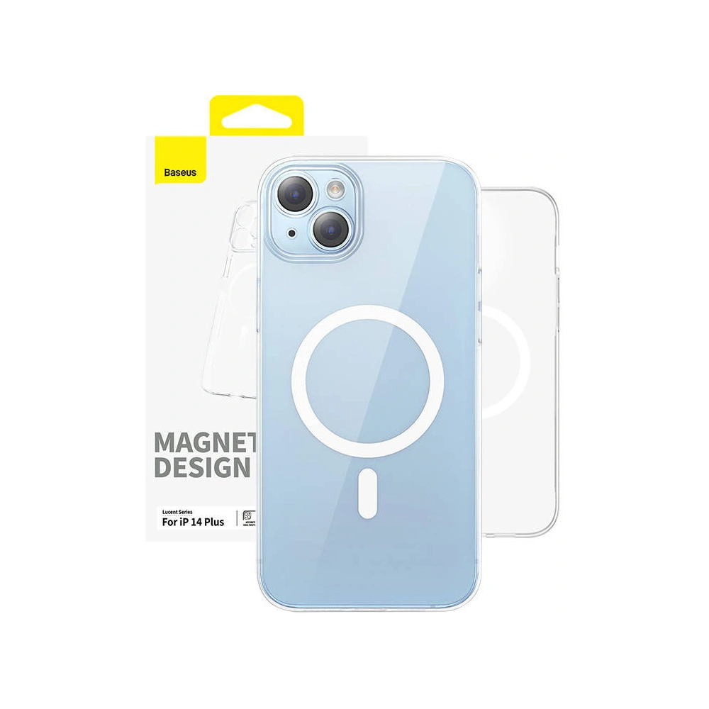 Wholesale Baseus OS-Lucent Series MagSafe Apple iPhone 14 Plus / 15 Plus (clear) - BSU4461 - {ean13} - Hurt