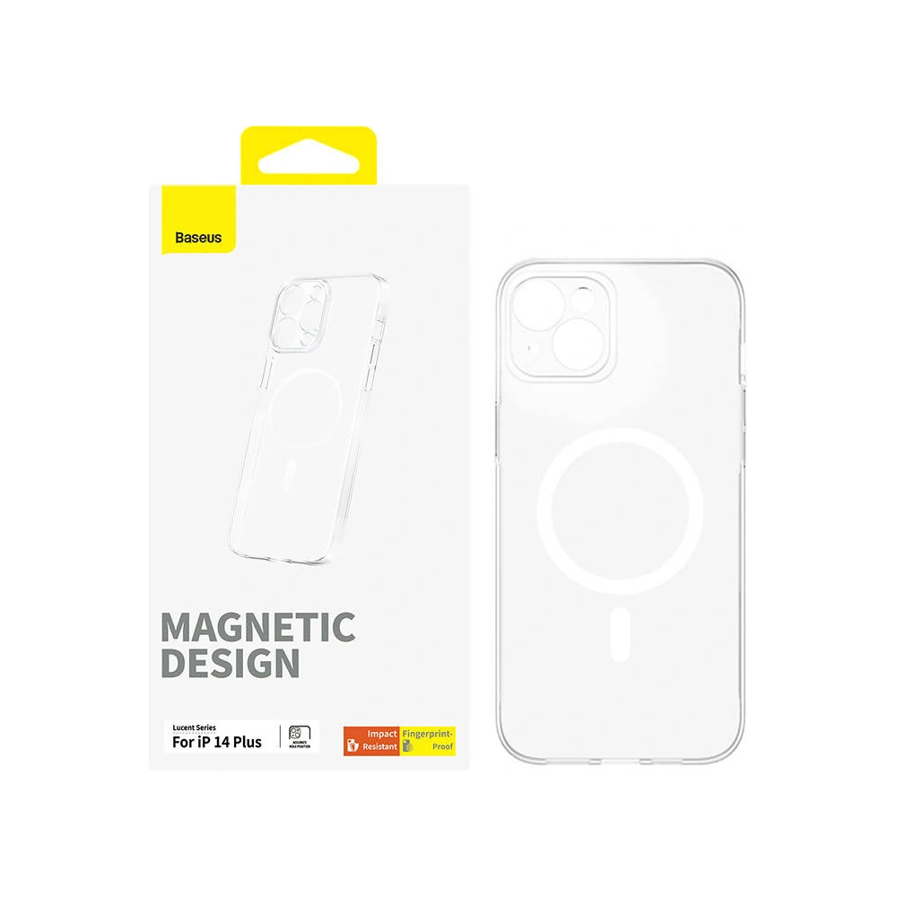 Hurtownia GSM - Etui Baseus OS-Lucent Series MagSafe Apple iPhone 14 Plus / 15 Plus (Átlátszó) - BSU4461 - {ean13} - Hurt