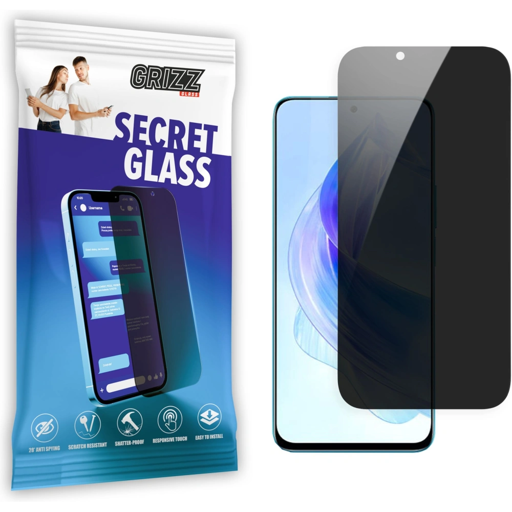 Matowe szkło prywatyzujące GrizzGlass SecretGlass do Honor 90