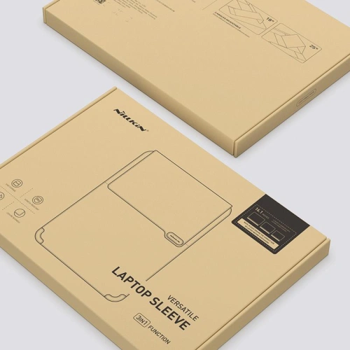 Etui wodoodporne na laptop Nillkin Versatile Water Ripple 14 cali Brązowy