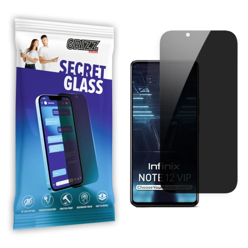 Matowe szkło prywatyzujące GrizzGlass SecretGlass do Infinix Note 12 VIP