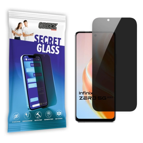Matowe szkło prywatyzujące GrizzGlass SecretGlass do Infinix Zero 2023